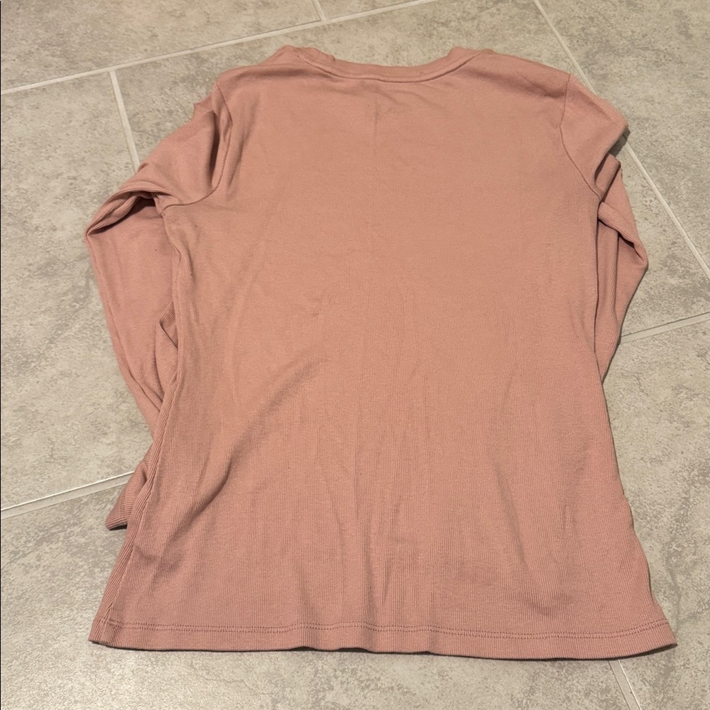 Women's Pink Long Sleeve Top - Picture 2 of 3